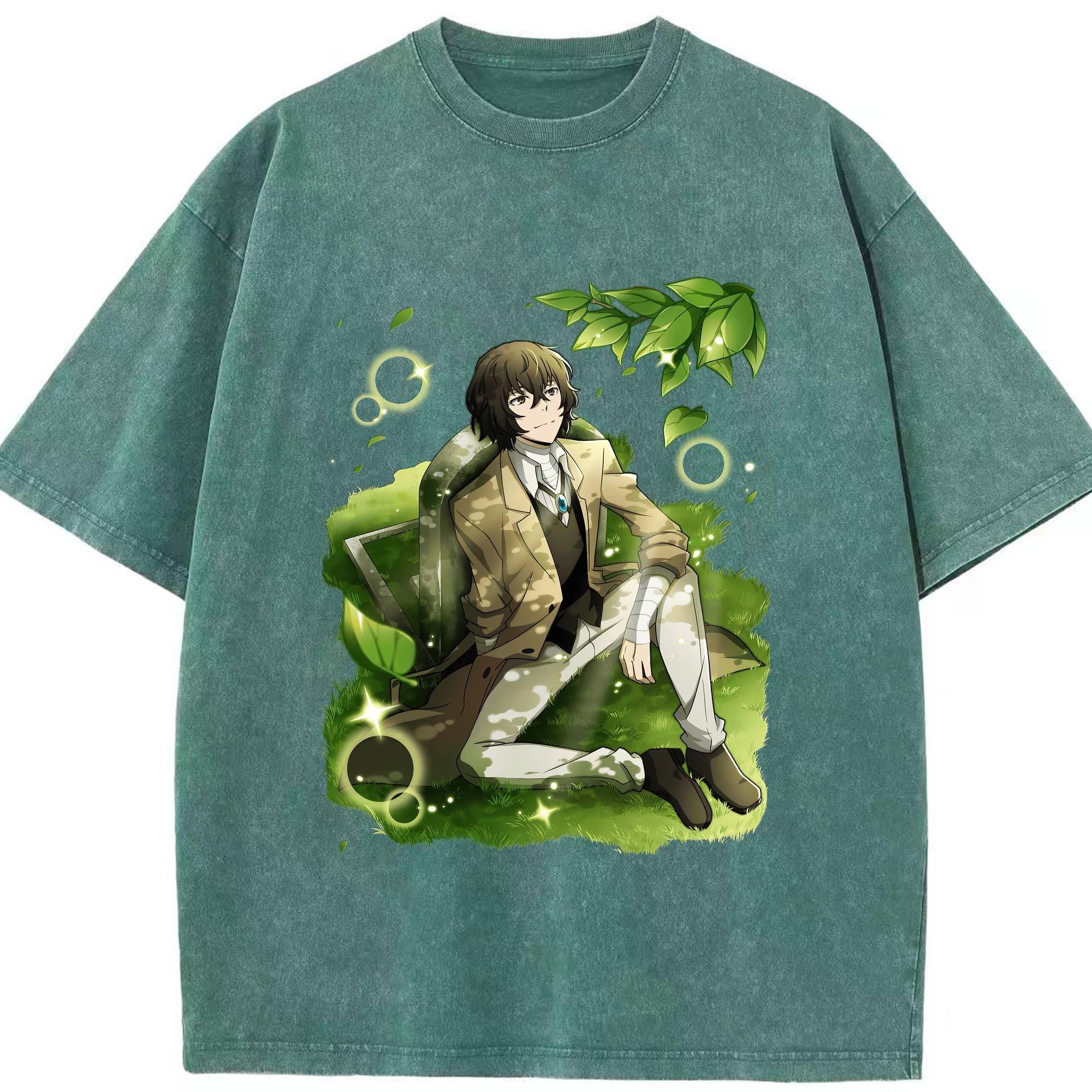 （画像用） 文豪ストレイドッグス Bungo Stray Dogs 綿100% ヴィンテージ風 半袖Tシャツ（フロントプリント）
